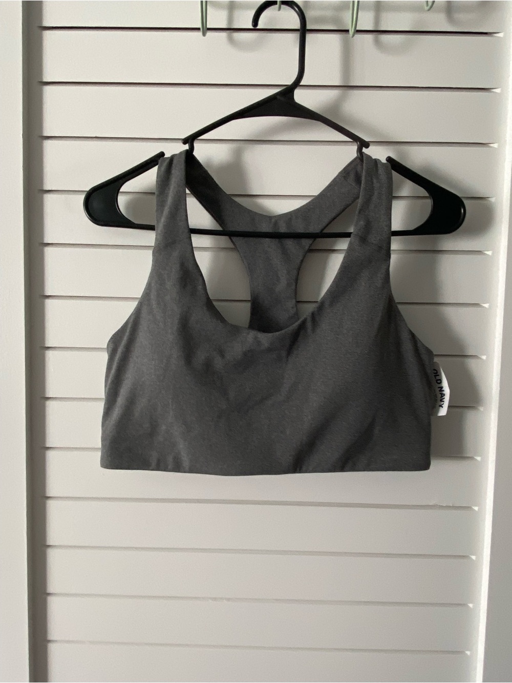 Old Navy Charcoal Gray Padded Sports Bra New with Tags Size Large